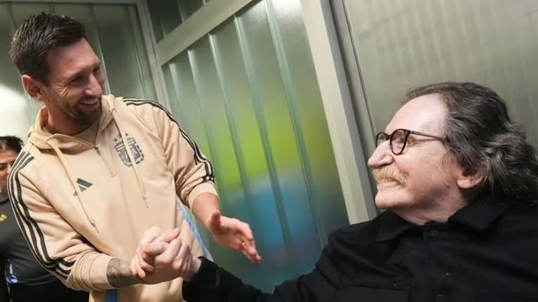 el encuentro entre Charly García y Lionel Messi.