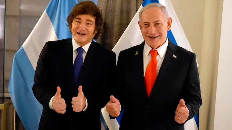 El encuentro entre Milei y Netanyahu en Estados Unidos.