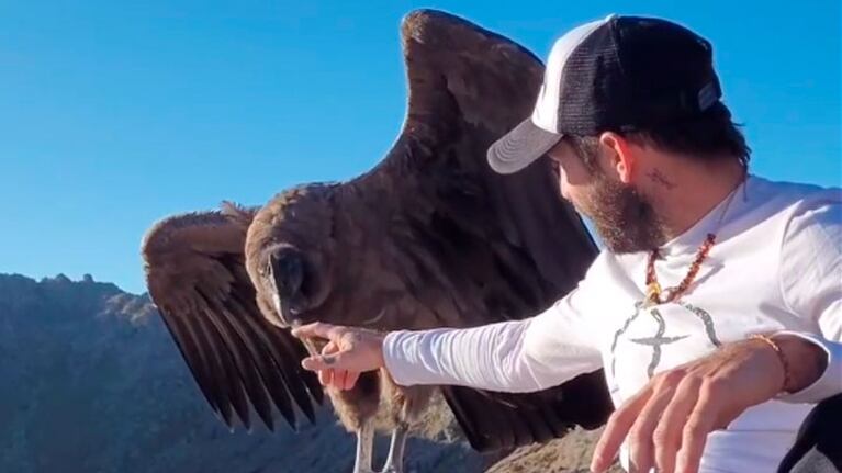 El encuentro fue en el nacimiento del río Mina Clavero.