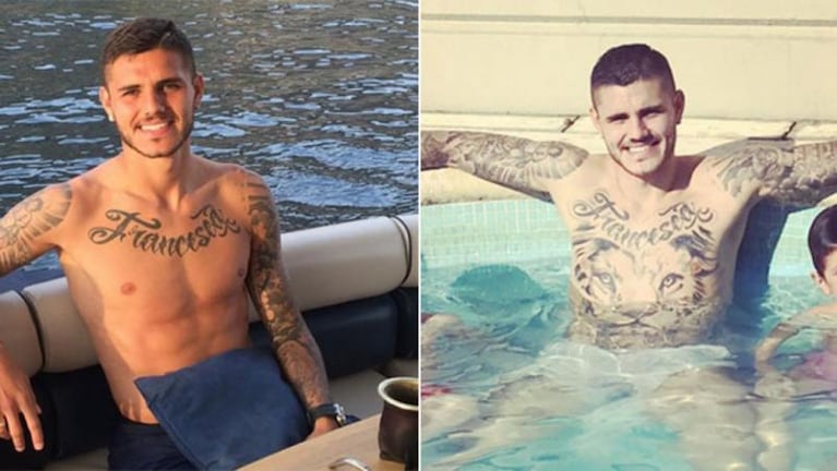 El enorme tatuaje de Mauro Icardi dedicado a sus hijas