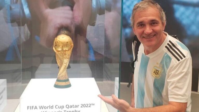 El enviado especial de El Doce alentó a la Selección desde la tribuna.
