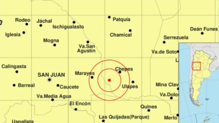El epicentro fue en La Rioja pero se sintió en Córdoba.