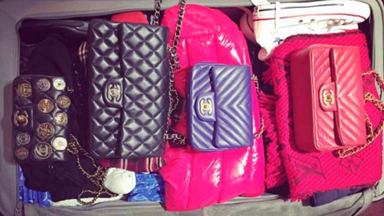 El equipaje lujoso de Wanda Nara para su viaje a París. 