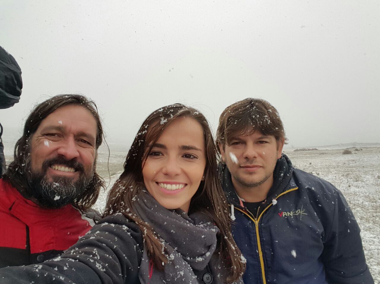 El equipo de El Doce disfrutando de la nieve. Fotos: Natalia Martin.