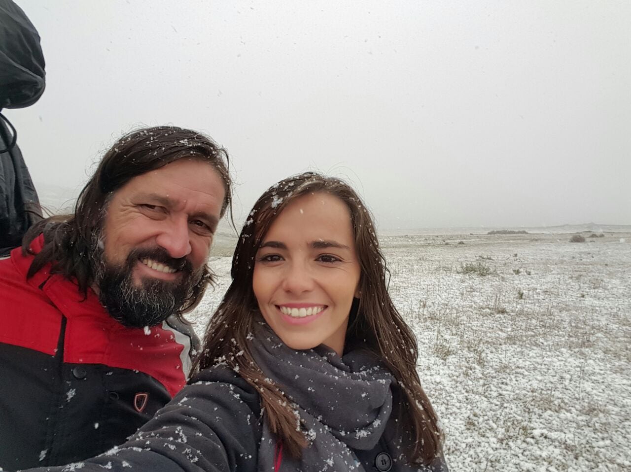 El equipo de El Doce disfrutando de la nieve. Fotos: Natalia Martin.