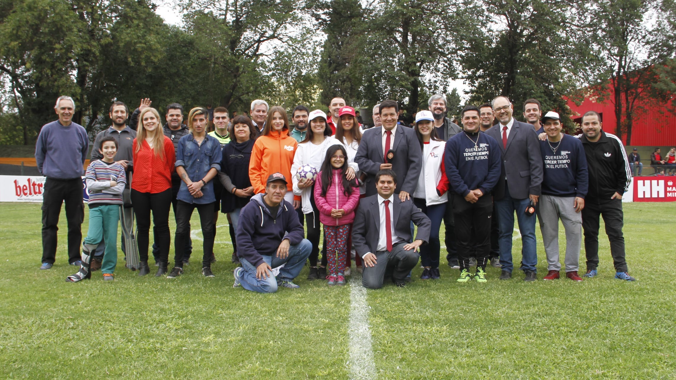 El equipo de trabajo del Fútbol Infantil.