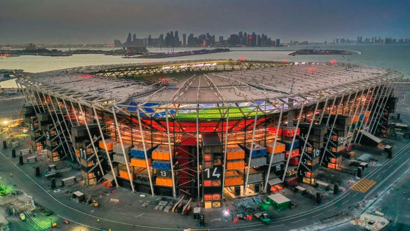 El Estadio 974, una de las joyitas del Mundial de Qatar.