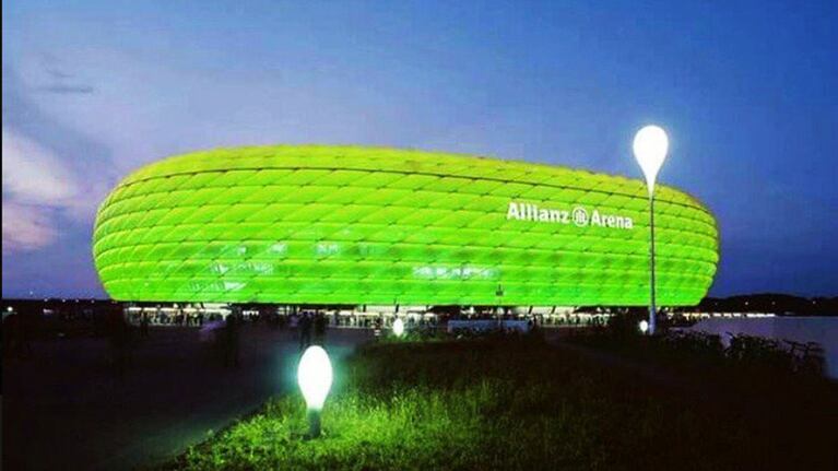 El estadio Allianz Arena de Munich, Alemania.