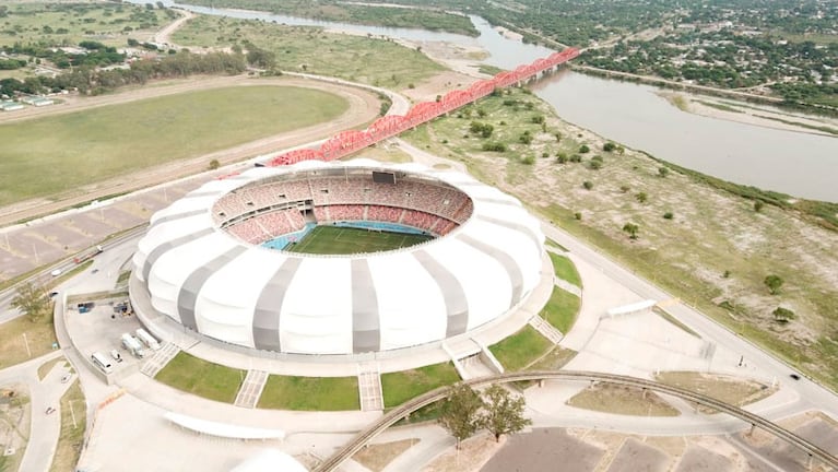El estadio sede de la final de la Copa Argentina, desde el drone.