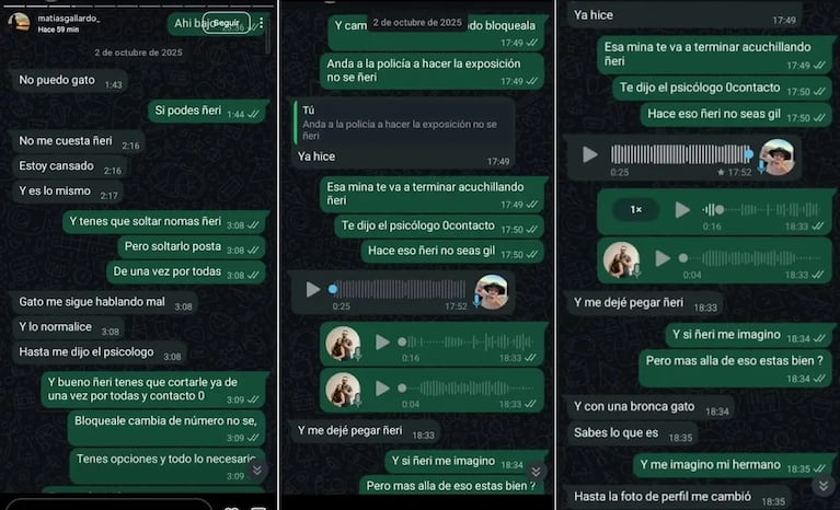 El estremecedor aviso que recibió el joven asesinado por su novia antes de morir