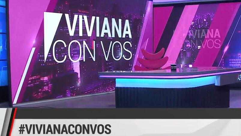 El estudio vacío, la postal del programa Viviana con Vos.