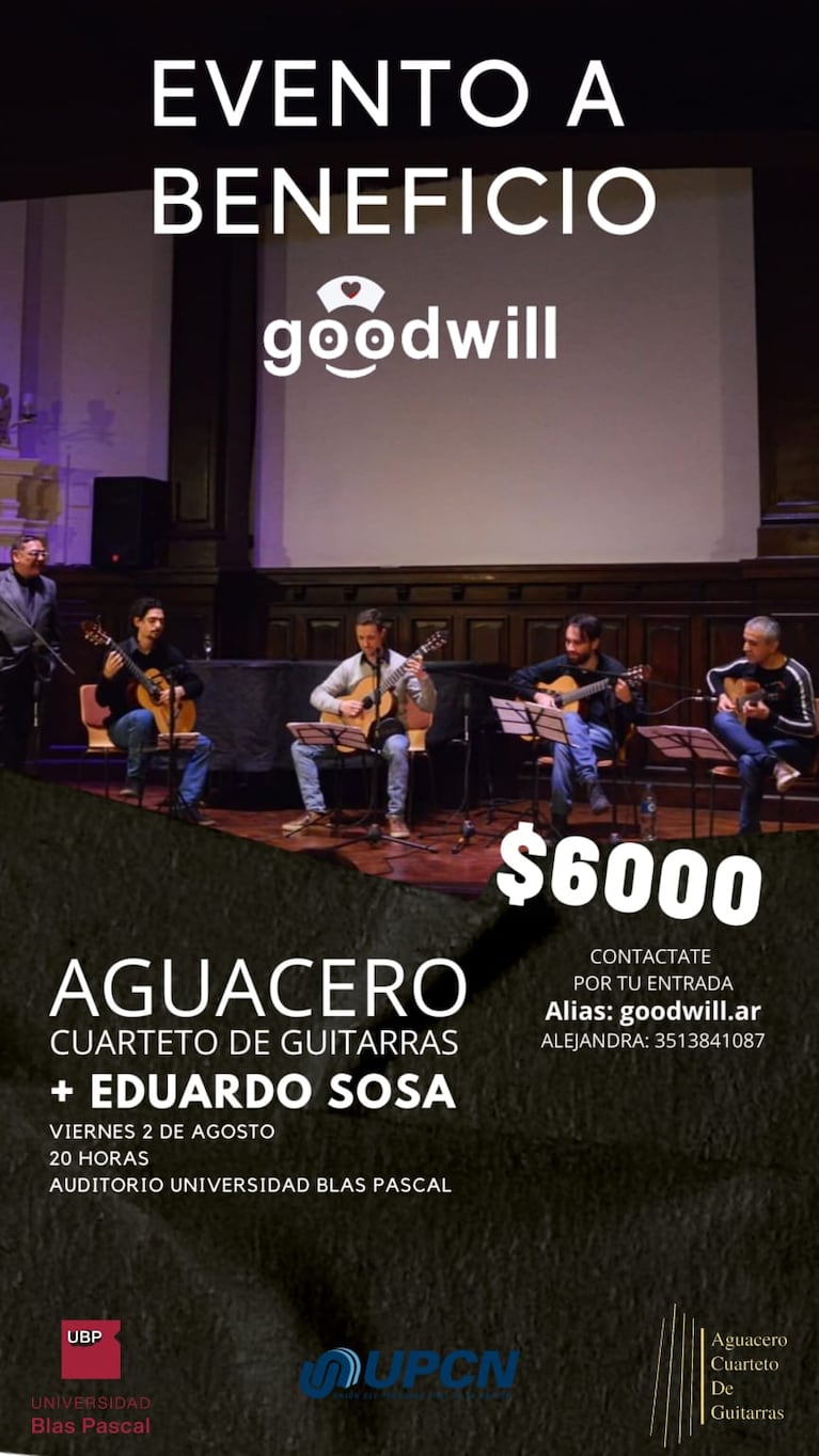 El evento a beneficio de "Goodwill".