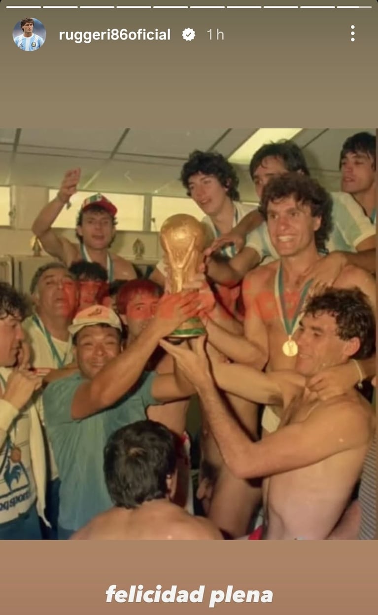 El exjugador quiso celebrar el campeonato del mundo de 1986.
