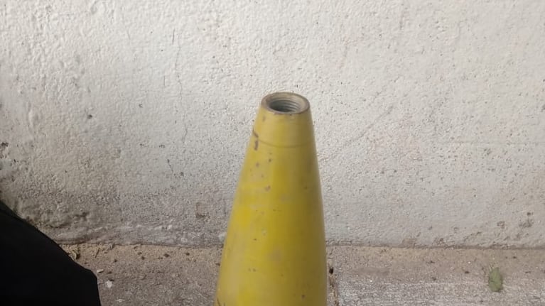 El explosivo secuestrado.