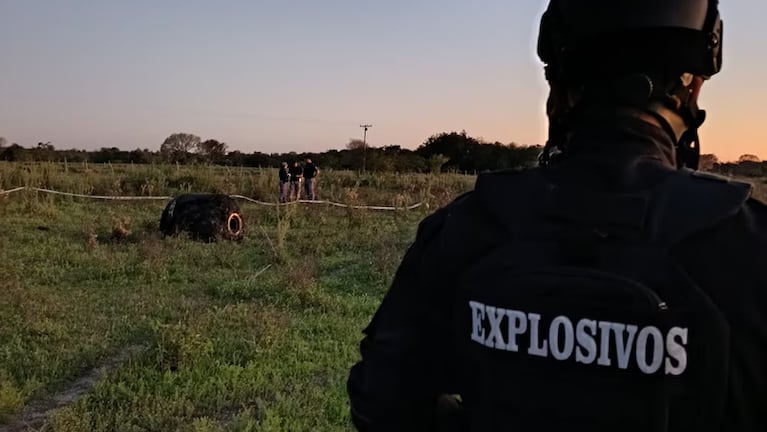 El extraño objeto fue encontrado en un campo privado en Chaco.