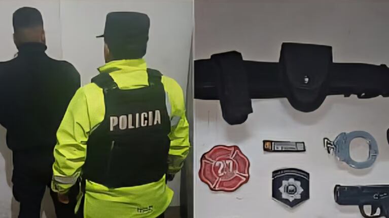 El falso agente fue detenido en un control.