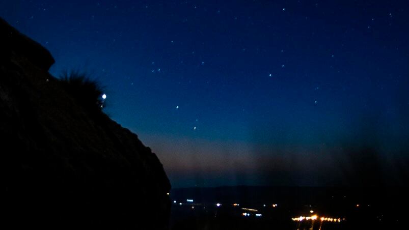 El fenómeno sucedió luego de la puesta del sol. Foto: Lucio Casalla/El Doce. 