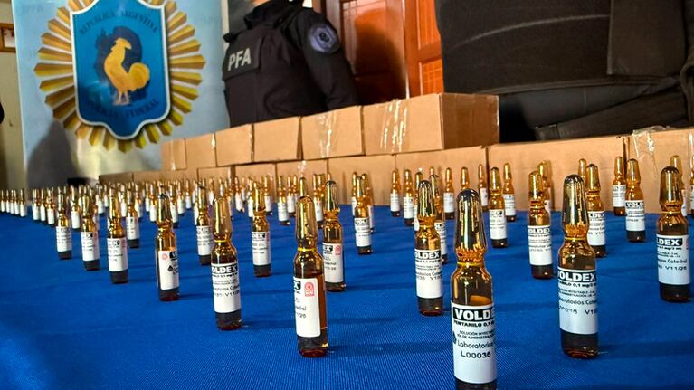 El fentanilo secuestrado en Misiones.