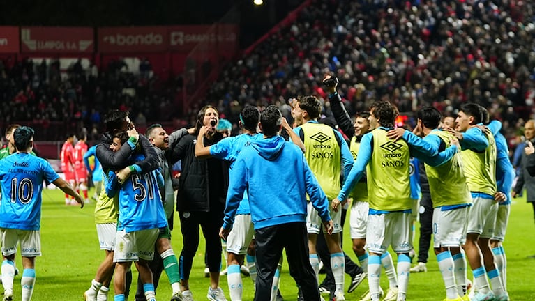 El festejo de Belgrano en La Paternal.