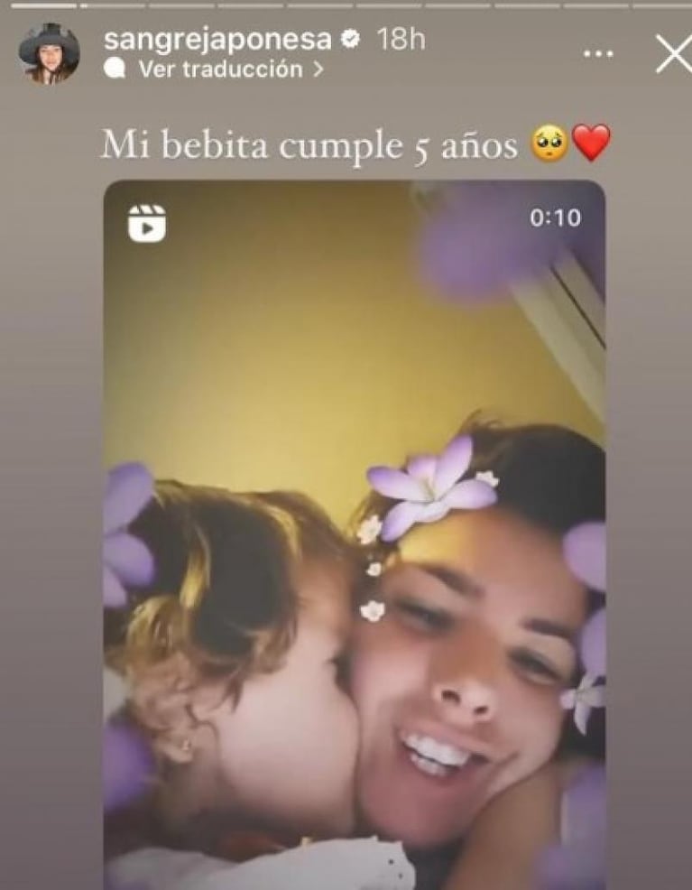 El festejo del cumpleaños de Magnolia, la hija de la China Suárez y Benjamín Vicuña