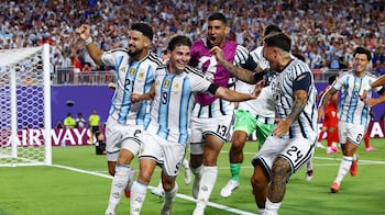 El festejo del gol de Julián Álvarez en el triunfo de la Selección Argentina ante Suiza en el Mundial 2026.