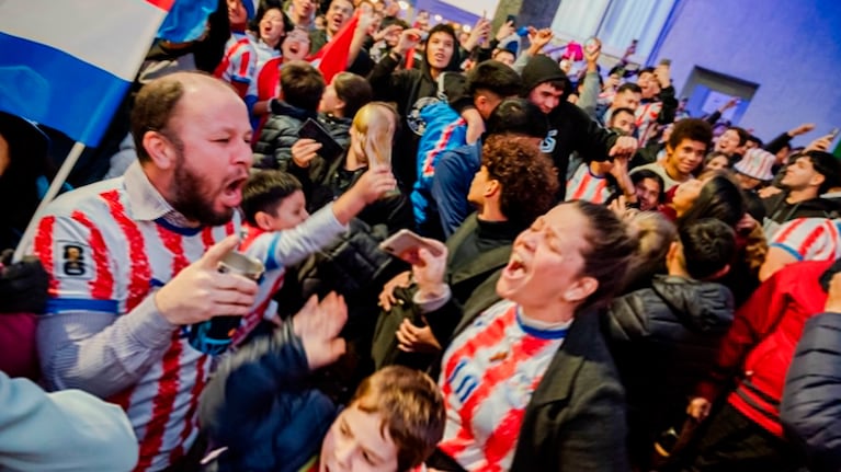 El festejo en Paraguay tras eliminar a Alemania en el Mundial 2026. Foto: X / @LetiOcamposP