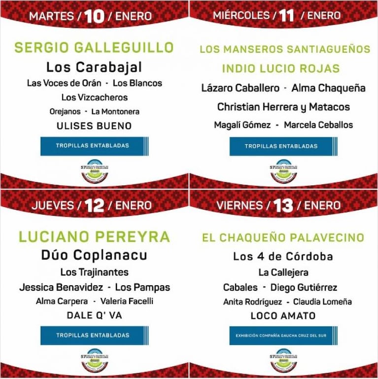 El Festival de Jesús María 2023 tiene grilla: artistas y precios de entradas 