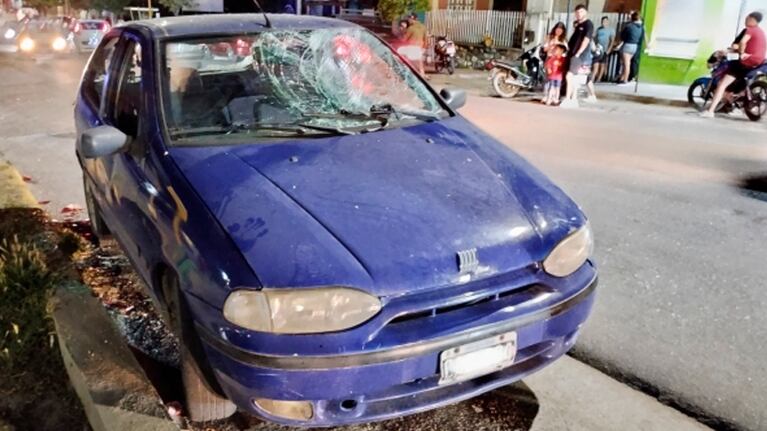 El Fiat Palio que protagonizó la tragedia en Huerta Grande.