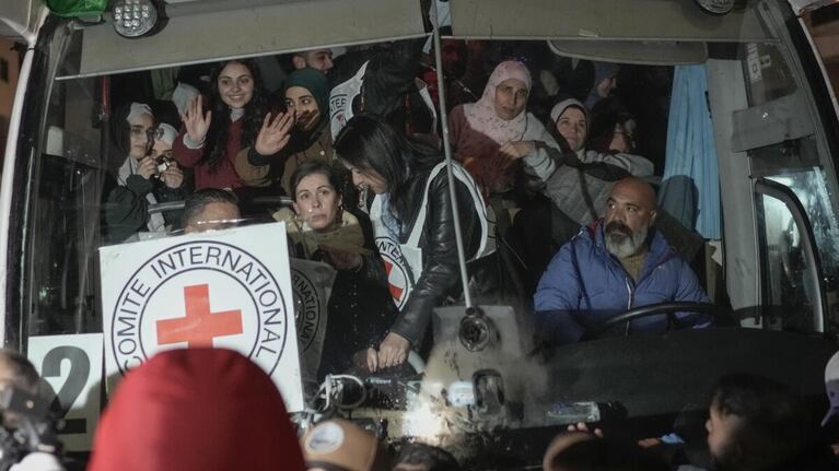 El fin de semana se realizó una nueva liberación de rehenes tras el cese del fuego en Gaza.
