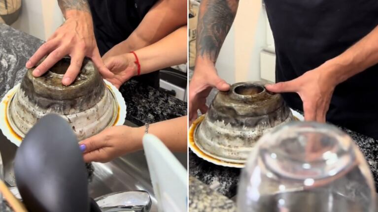 El flan no le salió como esperaba. (Foto: captura video TikTok/@selegurrea_)