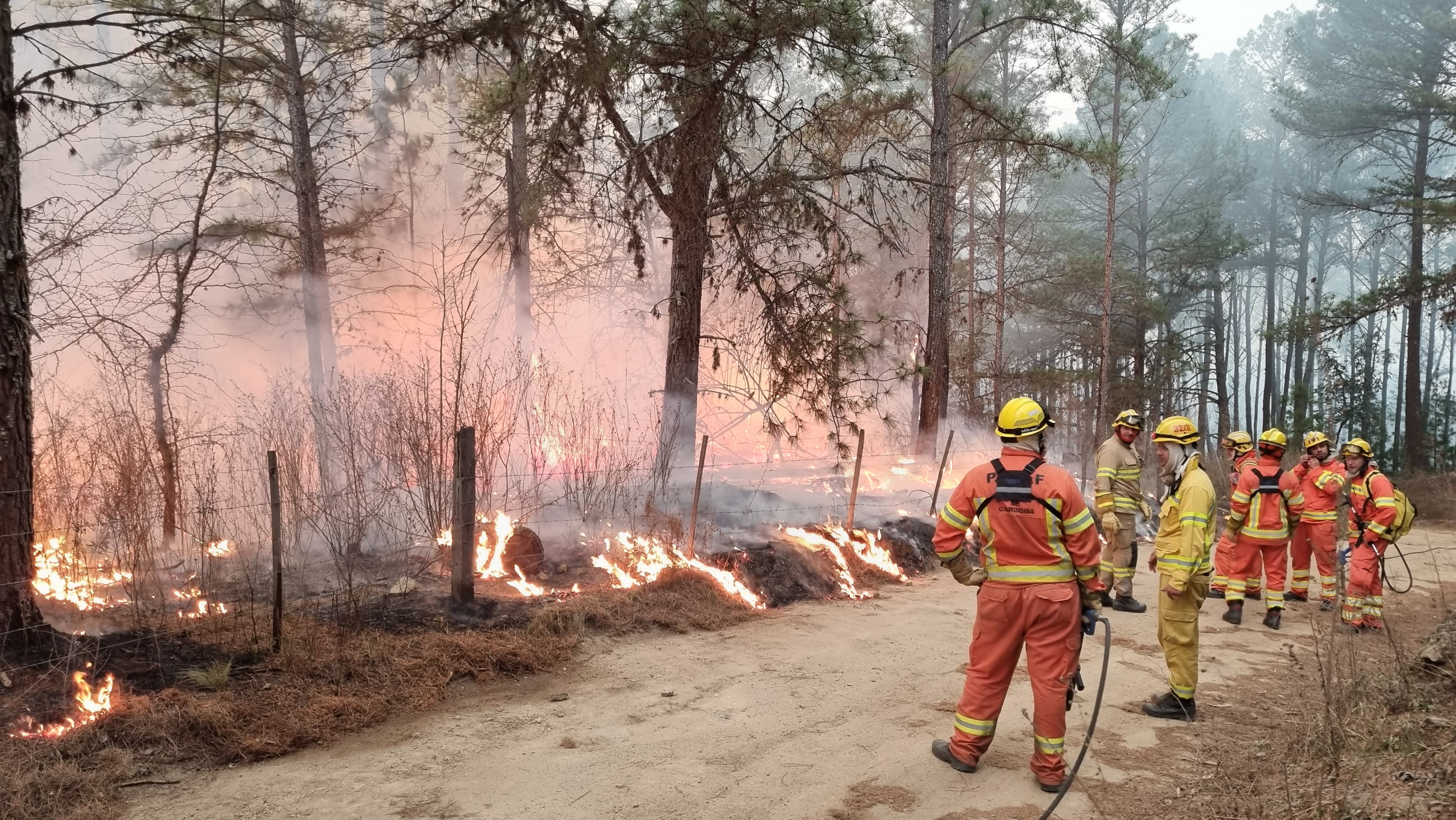 El foco consumió viviendas y obligó la evacuación de vecinos en El Durazno. Foto: Emmanuel Cuestas / ElDoce.