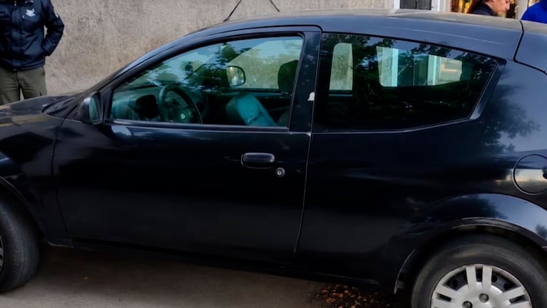 El Ford Ka que manejó Barrelier. Foto: @SebasTempone.