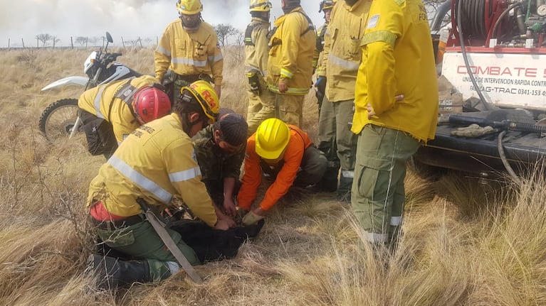 El fuego arrasó campos y bosques enteros en la zona de San Clemente. Fotos: Keko Enrique / ElDoce.tv.