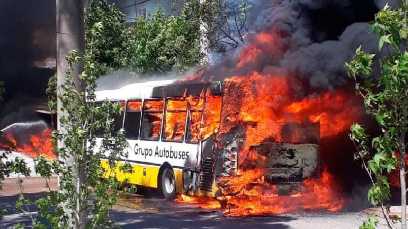 El fuego asustó a los vecinos de Tanti.