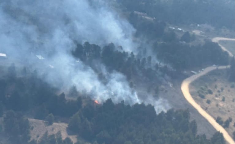 El fuego castiga cerca de Villa Berna. (Foto: Prensa Provincia)