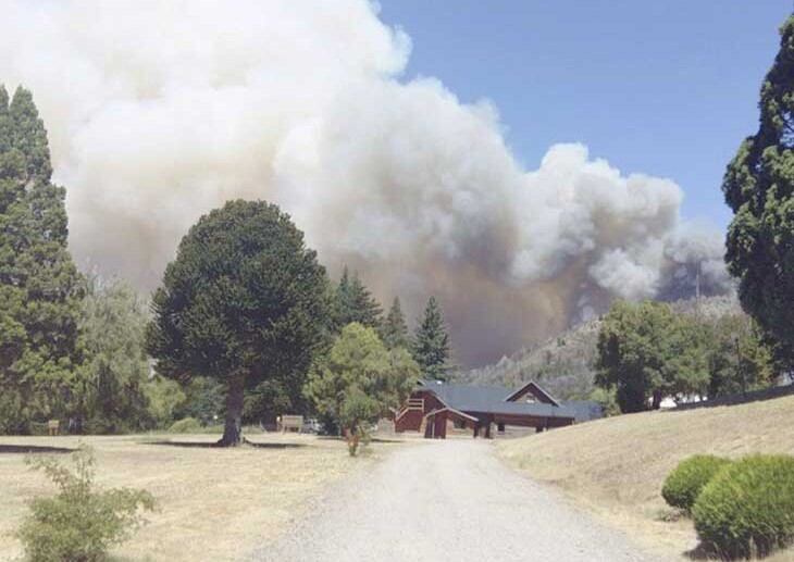 El fuego quemó más de mil hectáreas en Chubut. 