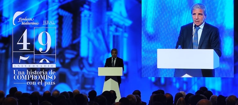 El funcionario participó del aniversario de la Fundación Mediterránea.