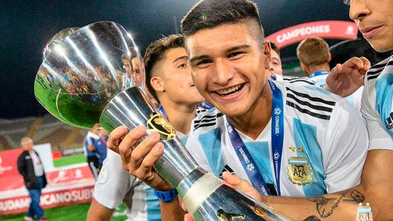 El futbolista del Pirata salió campeón del Sudamericano Sub 15 hace dos años.