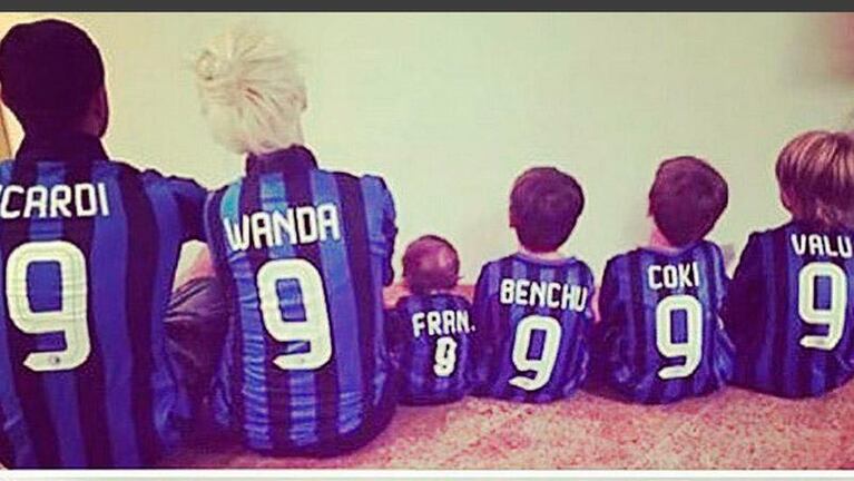 El gesto tierno y polémico de Icardi con los hijos de Maxi López