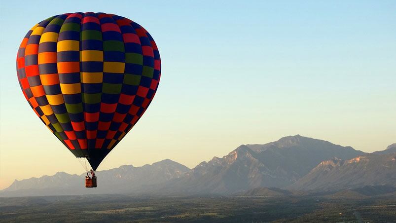 El globo aerostático se incendió antes de estrellarse. Foto ilustrativa