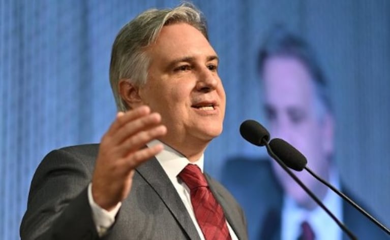 El gobernador habló en la Bolsa de Comercio de Córdoba.