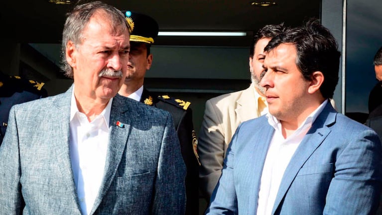 El gobernador Juan Schiaretti y Diego Hak, en 2016. 