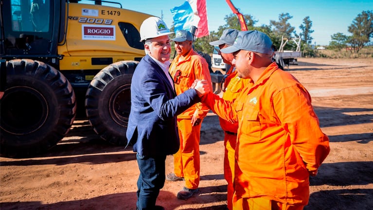 El gobernador Llaryora puso en marcha las obras de los últimos tramos de la Autopista 19.