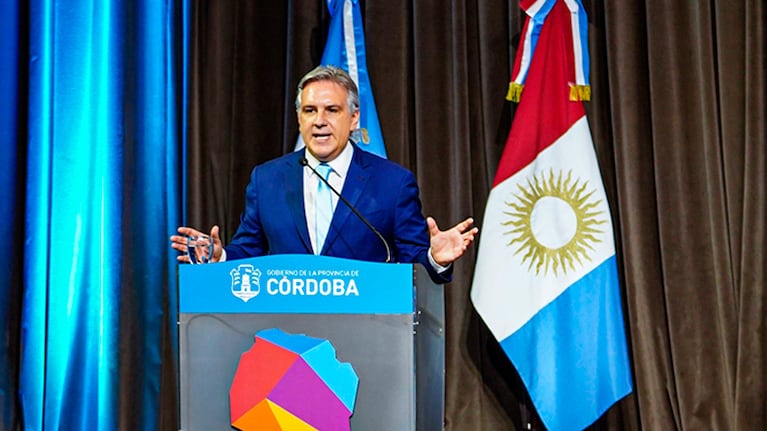 El gobernador Martín Llaryora.