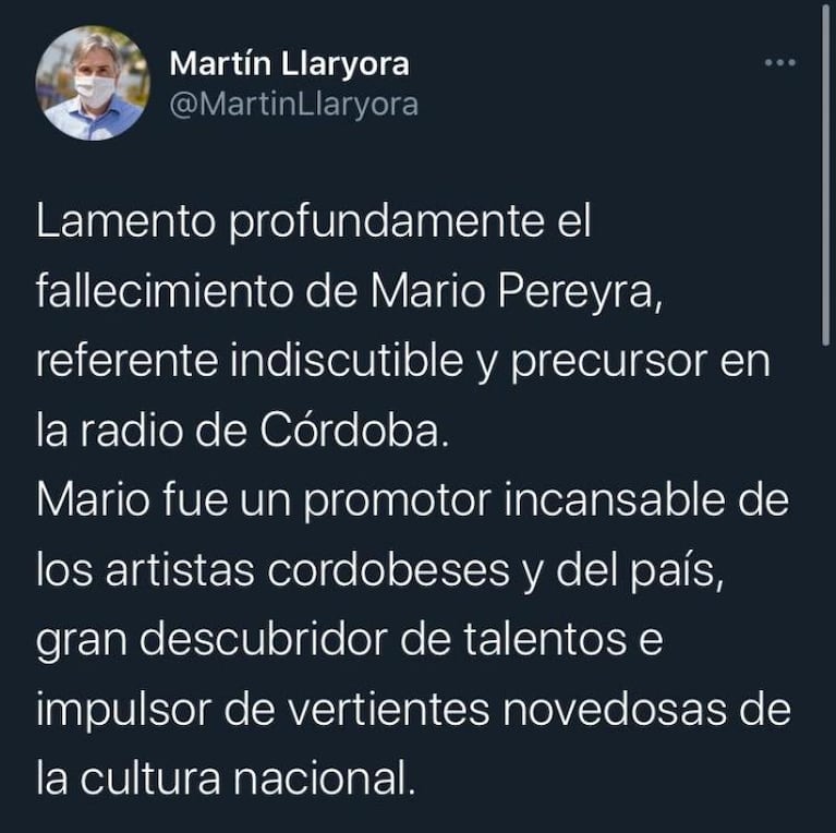 El gobernador Schiaretti despidió a Mario Pereyra: el mensaje de los políticos