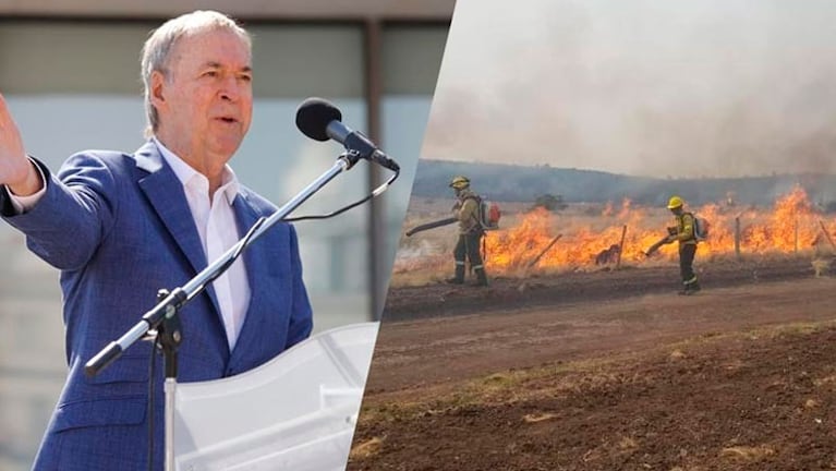 El gobernador se expresó sobre los incendios en las Sierras de Córdoba.