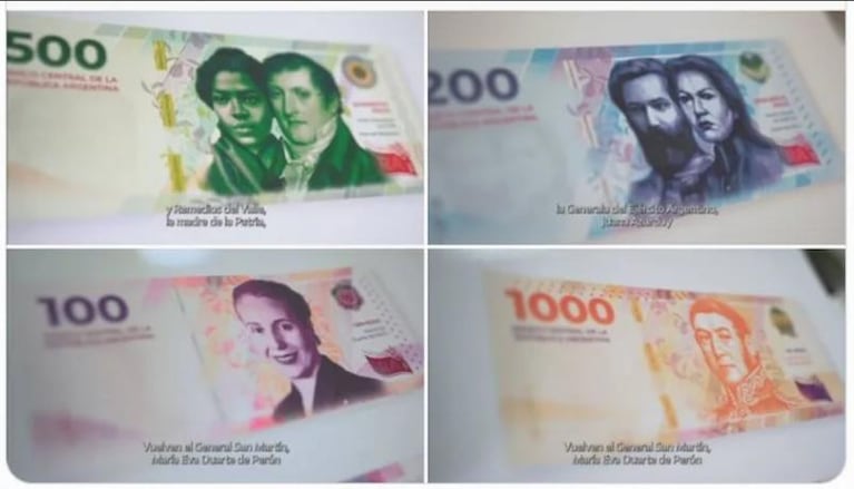 El Gobierno presentó la nueva serie de billetes: así son los modelos