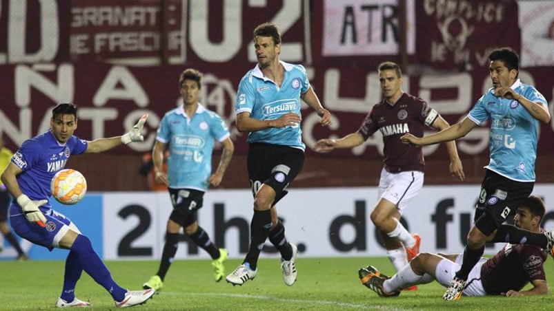 El gol de Jorge Velázquez. Foto: @belgrano