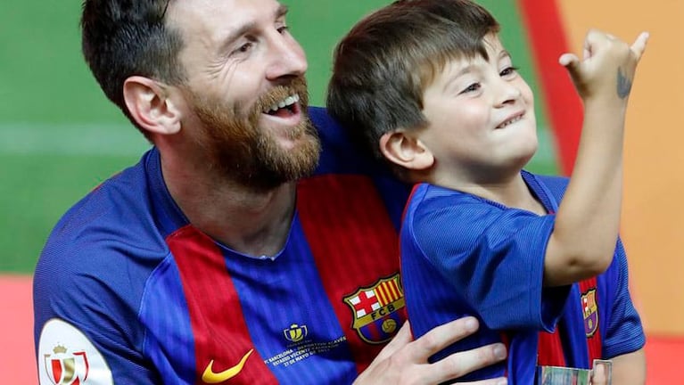 El gol del hijo de Messi que recorre el mundo.