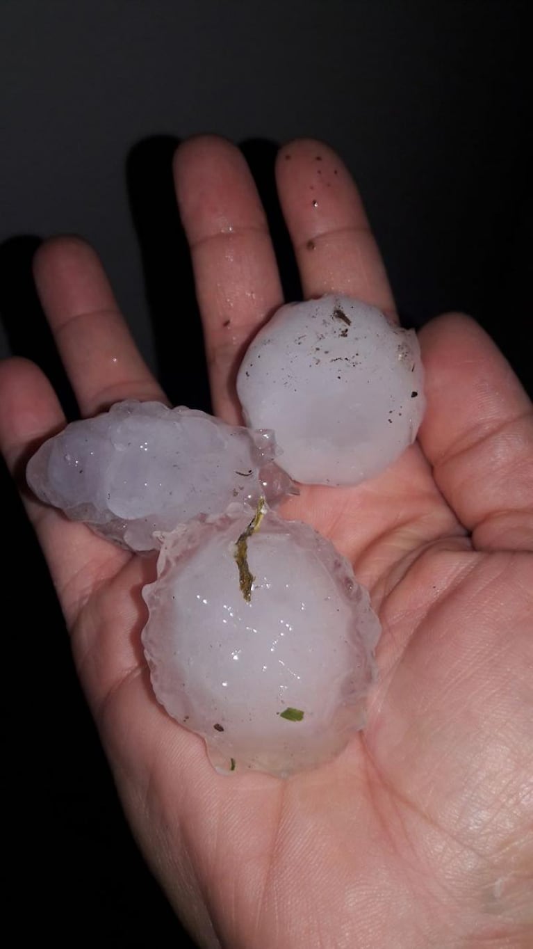 El granizo afectó al este de Córdoba